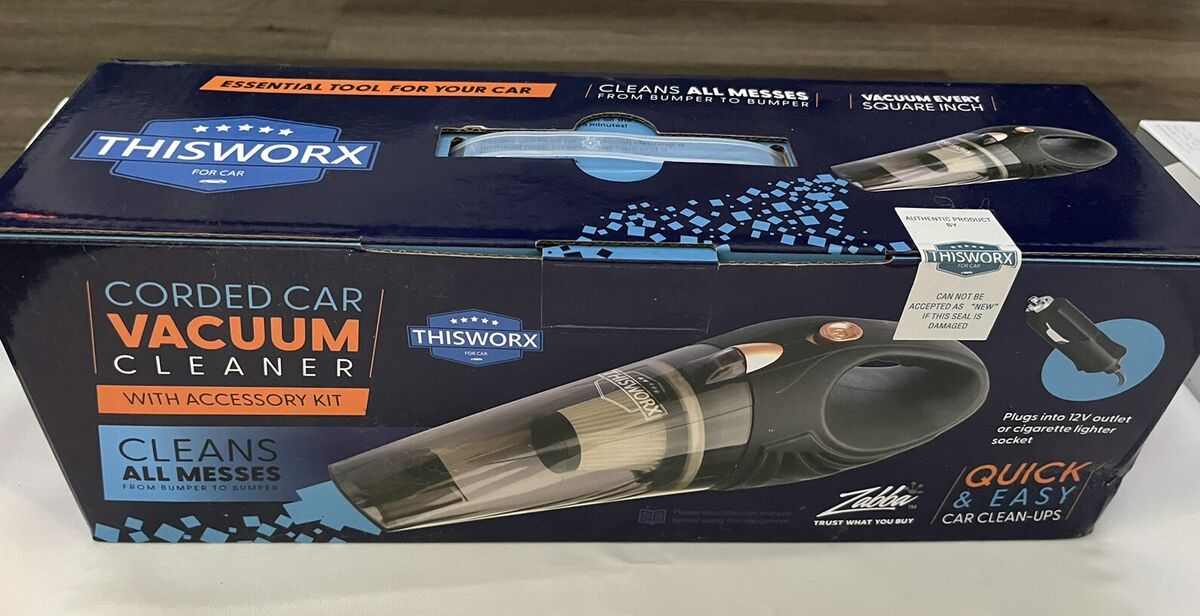 Zabba ThisWorx Car Vacuum Cleaner Corded with Accessory Kit