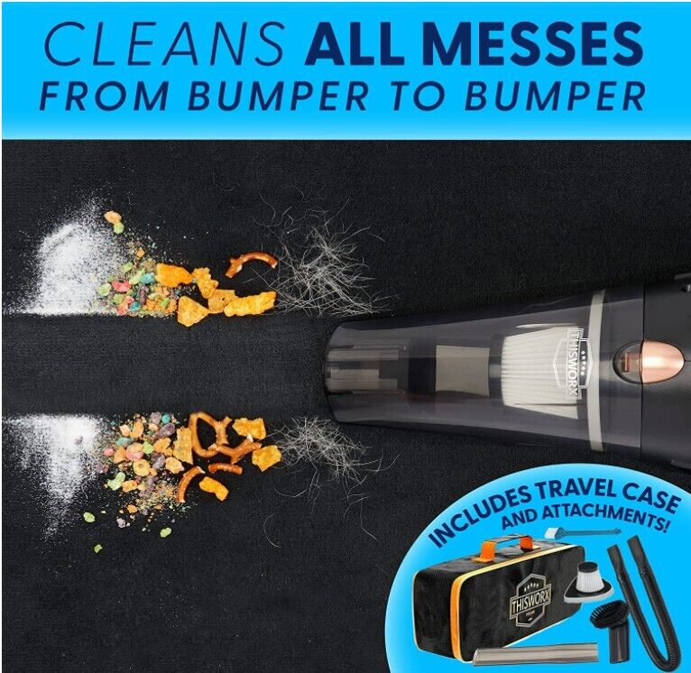 Zabba ThisWorx Car Vacuum Cleaner Corded with Accessory Kit