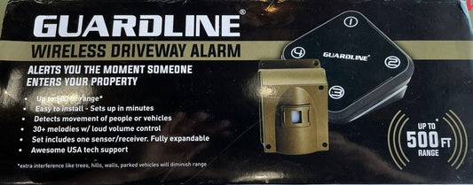 Guardline GL 2000 Wireless Driveway Alarm with Outdoor Motion Sensor