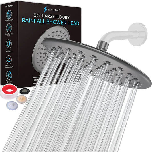 Sparkpod 9.5" Large Luxury Rainfall Shower Head