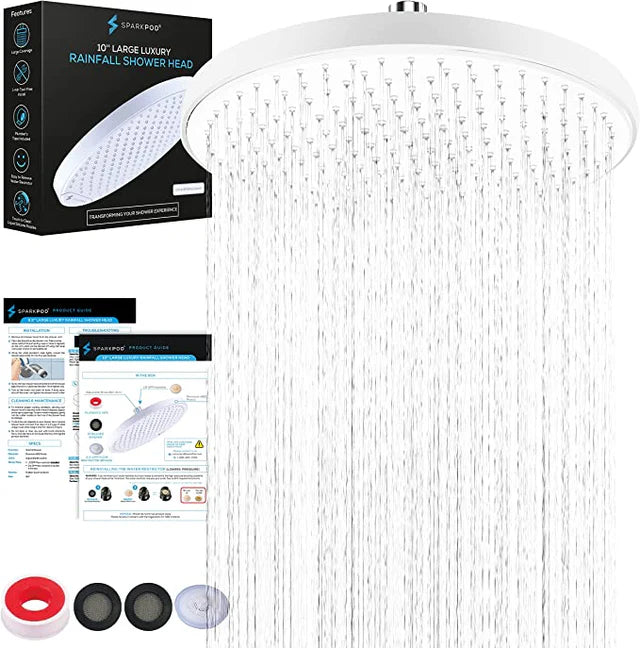 Sparkpod 10" Large Luxury Rainfall Shower Head