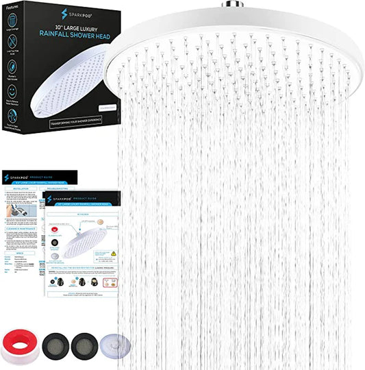 Sparkpod 10" Large Luxury Rainfall Shower Head